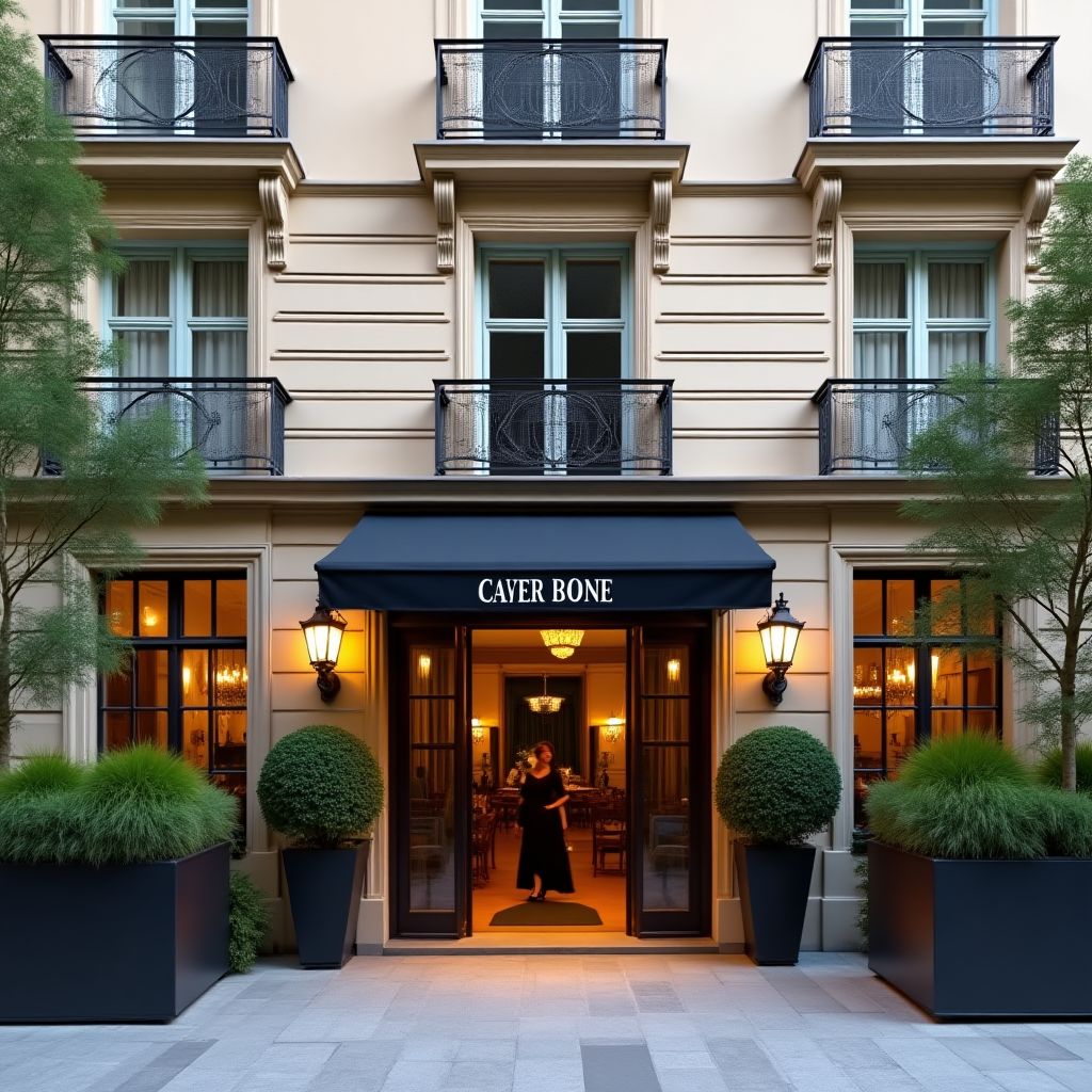 Façade élégante de notre hôtel emblématique à Paris