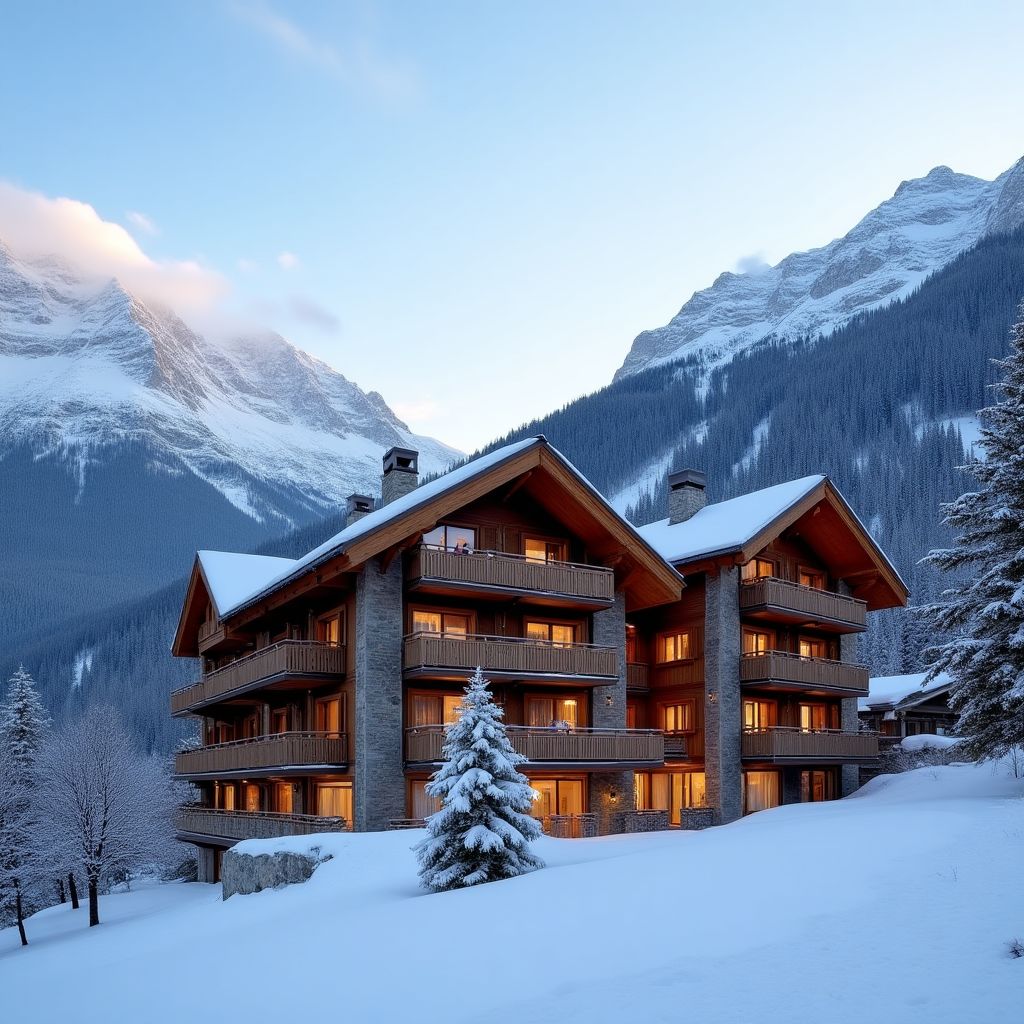 Chalet de luxe dans les Alpes