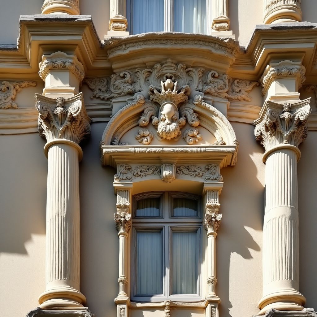 Détail architectural d'un château français